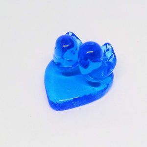 Vintage Leo Ward Signed Bluebirds of Happiness On Heart